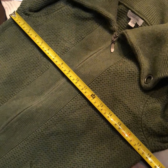 🌿Amber Sun Zippered wide collared long sleeved cardigan - Picture 11 of 12